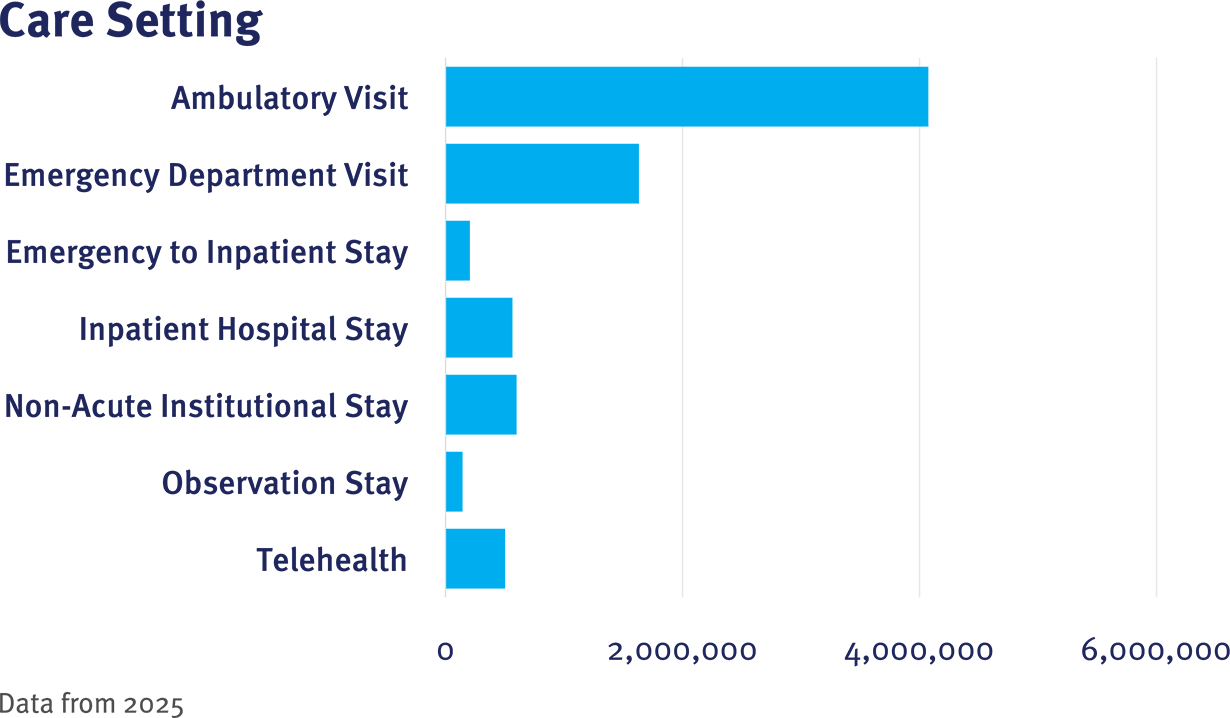 CRN Table 1 Care Setting graphic